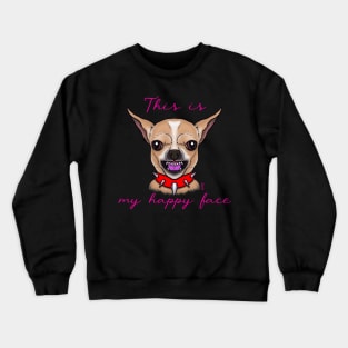 Angry chihuahua Crewneck Sweatshirt